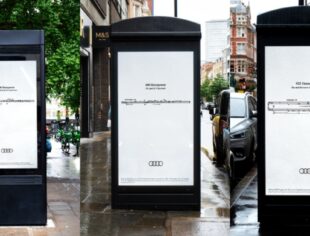 Audi biến tiếng động cơ thành “bản giao hưởng” trên các bảng quảng cáo ngoài trời